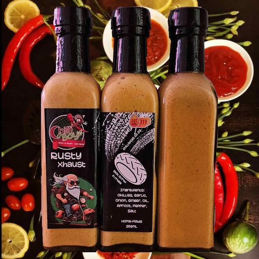 Rusty Xhaust Sauce - Unleash the Revved-Up Flavors of Chilli and Apricot!